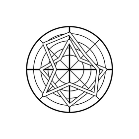 Radar chart black and white clipart