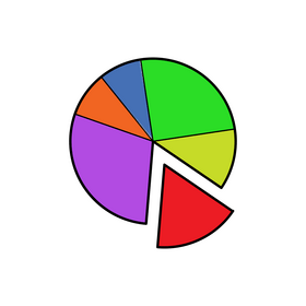 Pie chart clipart