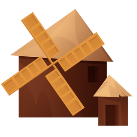 Farm windmill clipart