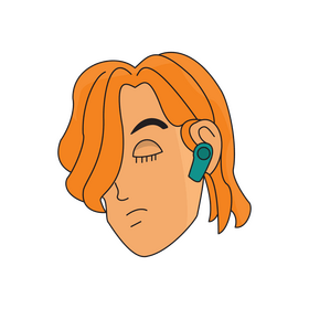Headphones Wireless Earphone clipart