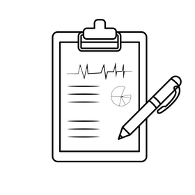 Notepad drawing black and white clipart