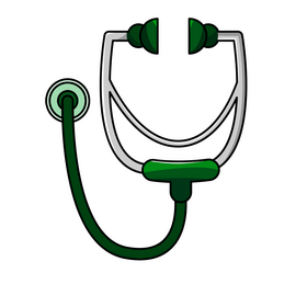 Stethoscope cartoon clipart
