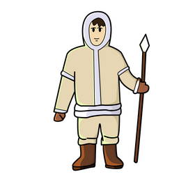 Eskimo drawing clipart