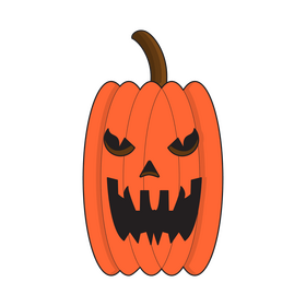 Jack O Lantern scary pumpkin clipart