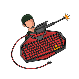 Keyboard Gaming clipart
