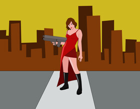 Alice resident evil vector