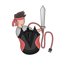 Computer mouse gaming cartoon clipart