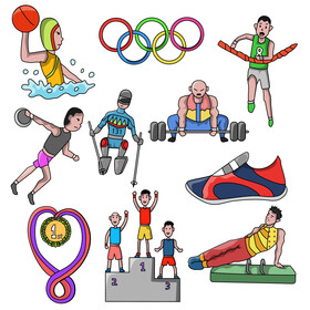 Olympic games set vector