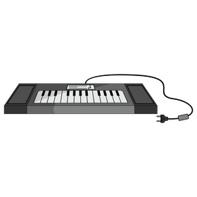 Digital piano clipart