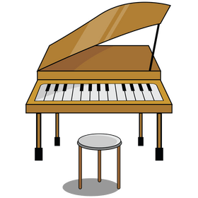 Grand piano clipart