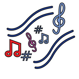 Music notes clipart