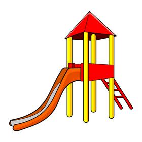 Playground slide clipart