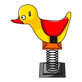 Playground spring rider clipart