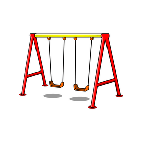 Kids playground swing clipart