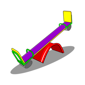 Playground seesaw clipart