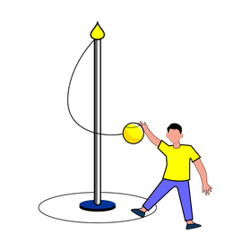 Playground tetherball clipart