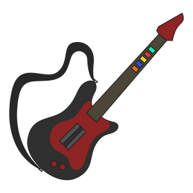 Playstation guitar controller clipart
