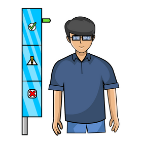 Roller Coaster height checking clipart
