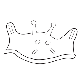 Children seesaw black and white clipart