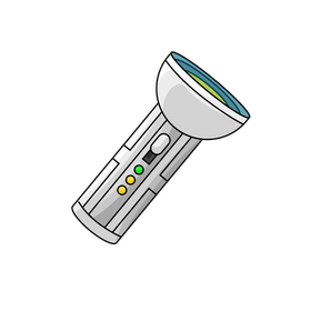 Vintage flashlight clipart