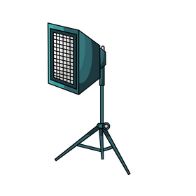 Led spotlight flashlight clipart