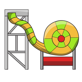 Tornado water slide clipart