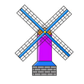 Windmill clipart