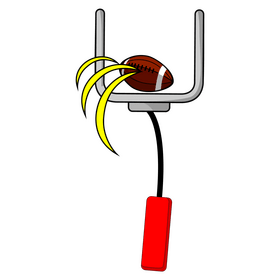 Football goal post clipart