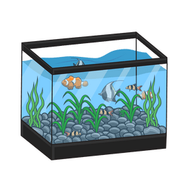 Rectangle aquarium clipart