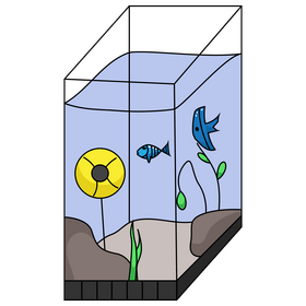 Aquarium acrylic tank clipart