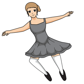 Ballet dancing clipart
