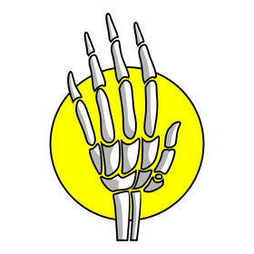 Hand skeleton bone clipart