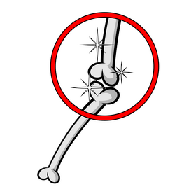 Healthy bones cartoon clipart