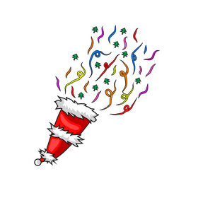 Christmas confetti clipart