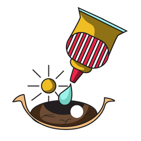 Eye drops cartoon clipart