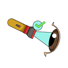 Eye vision check clipart