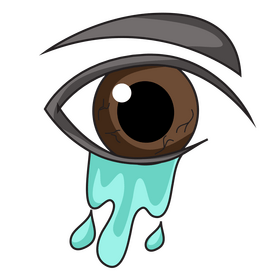 Crying eye clipart