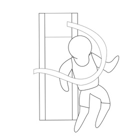 Finish competition, finishing line black and white clipart