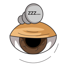 Tired eyes clipart