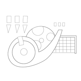 Finish football, end of game black and white clipart