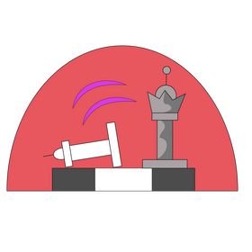 Checkmate in chess, finish, game over clipart