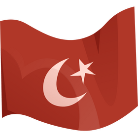 Turkey flag clipart