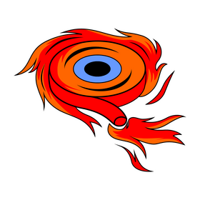 Firecracker spinning wheel clipart