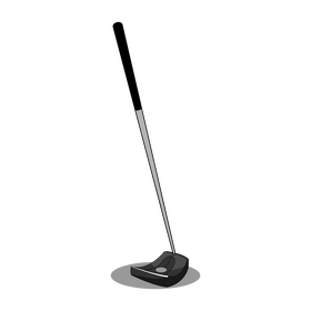 Golf club putter clipart