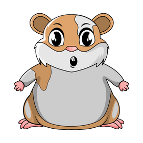 Funny hamster clipart
