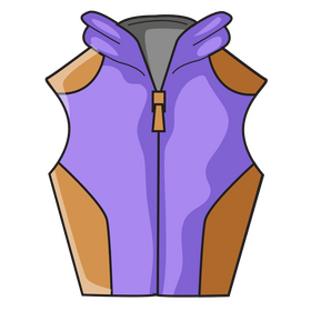 Vest hoodie clipart