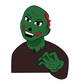 Horror zombie clipart
