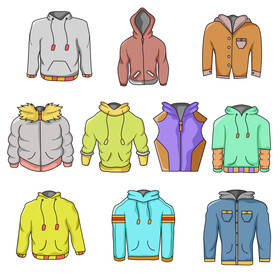 Hoodie set vector