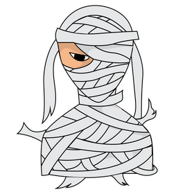 Horror mummy clipart
