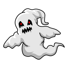 Horror ghost character clipart